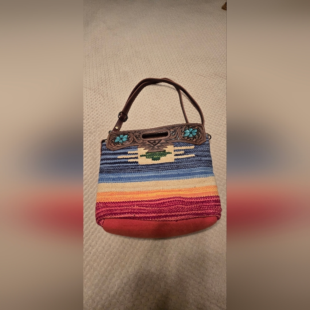 Myra Colorful Striped Women's Bag